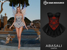 Sims 4 — Abasali (Dress) by Beto_ae0 — Classic and romantic dress perfect for fairies