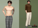Sims 4 — Trousers Menswear by remaron — Trousers for Male Sims, teens to elders in The Sims 4 ReMaron_M_BT003