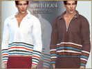 Sims 4 — MEN'S STRIPED SWEATER by Sims_House — MEN'S STRIPED SWEATER