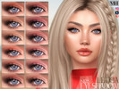 Sims 4 — Leticia Eyeshadow N128 by MagicHand — Soft Peach Rose Eye Makeup in 16 colors - HQ Compatible.