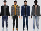 Sims 4 — Edward Layer Jacket by McLayneSims — TSR EXCLUSIVE