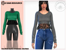Sims 4 — Cozy Mood Top 03 by Harmonia — New Mesh