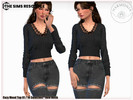 Sims 4 — Cozy Mood Top 01 by Harmonia — New Mesh